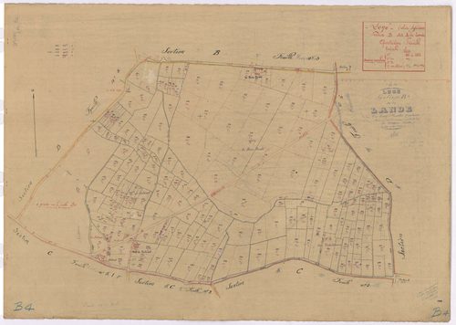 Lège - Section B4 Lande (section de La) ; 881-1151