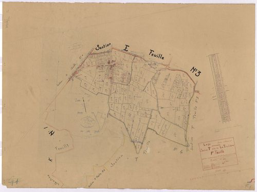 Lège - Section F1 Tirelière (section de La) ; 1-309