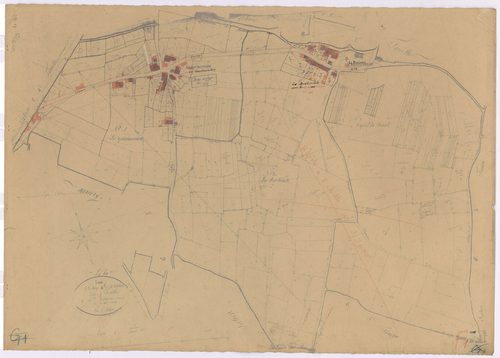 Lège - Section F1 (développement) Tirelière (section de La) ; 1-309 ; développement du village de La Brétinière