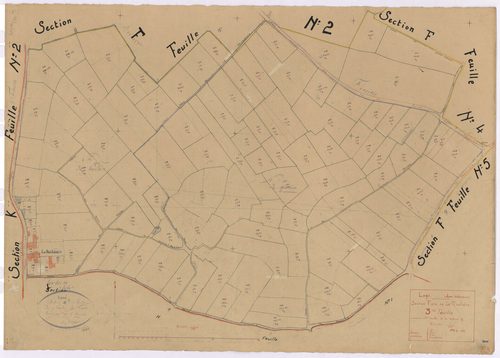 Lège - Section F3 Tirelière (section de La) ; 398-502