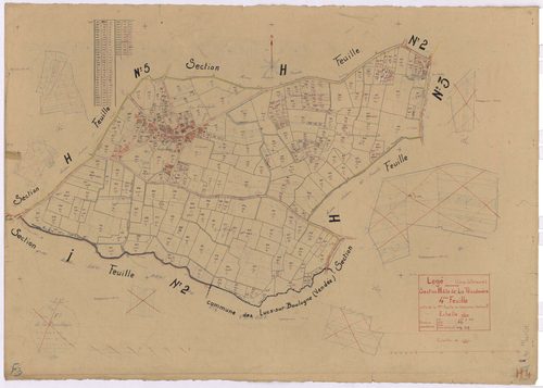 Lège - Section H4 Peaudouère (section de La) ; 677-960