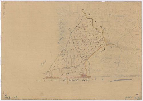 Lège - Section L3 Bourg (section du) ; 682-912
