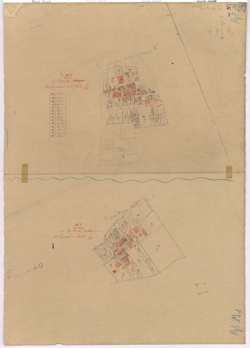 Lège - Section M1 M2 (développement) Retail (section du) ; 1-272 ; 273-474 ; développement des villages du Puy-Berne et de La Sorinière