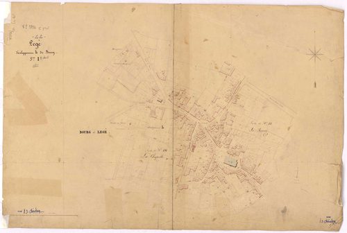 Lège - Section I3 (développement) Bourg (section du) ; développement du Bourg