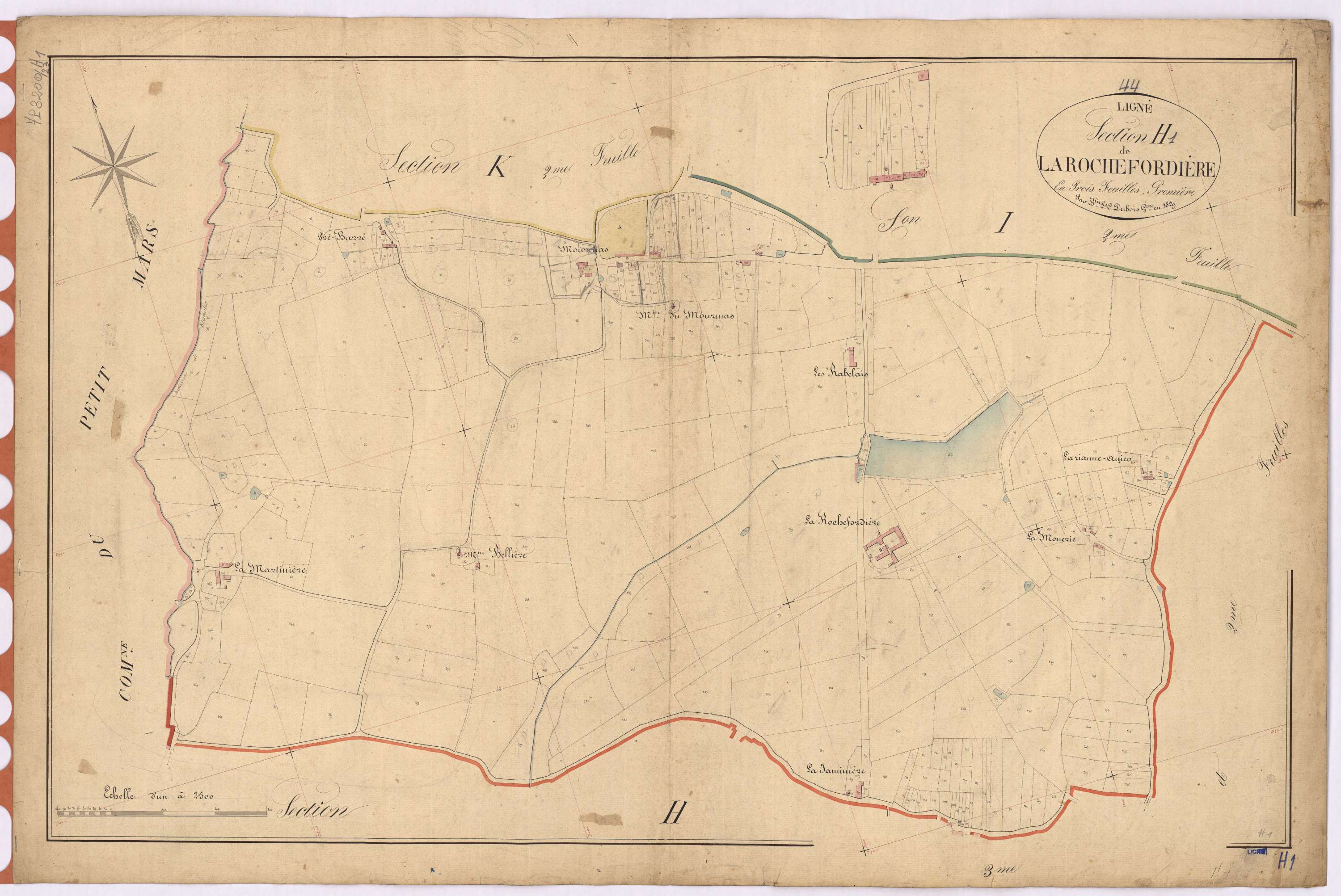 Ligné - Section H1 Rochefordière (section de La)