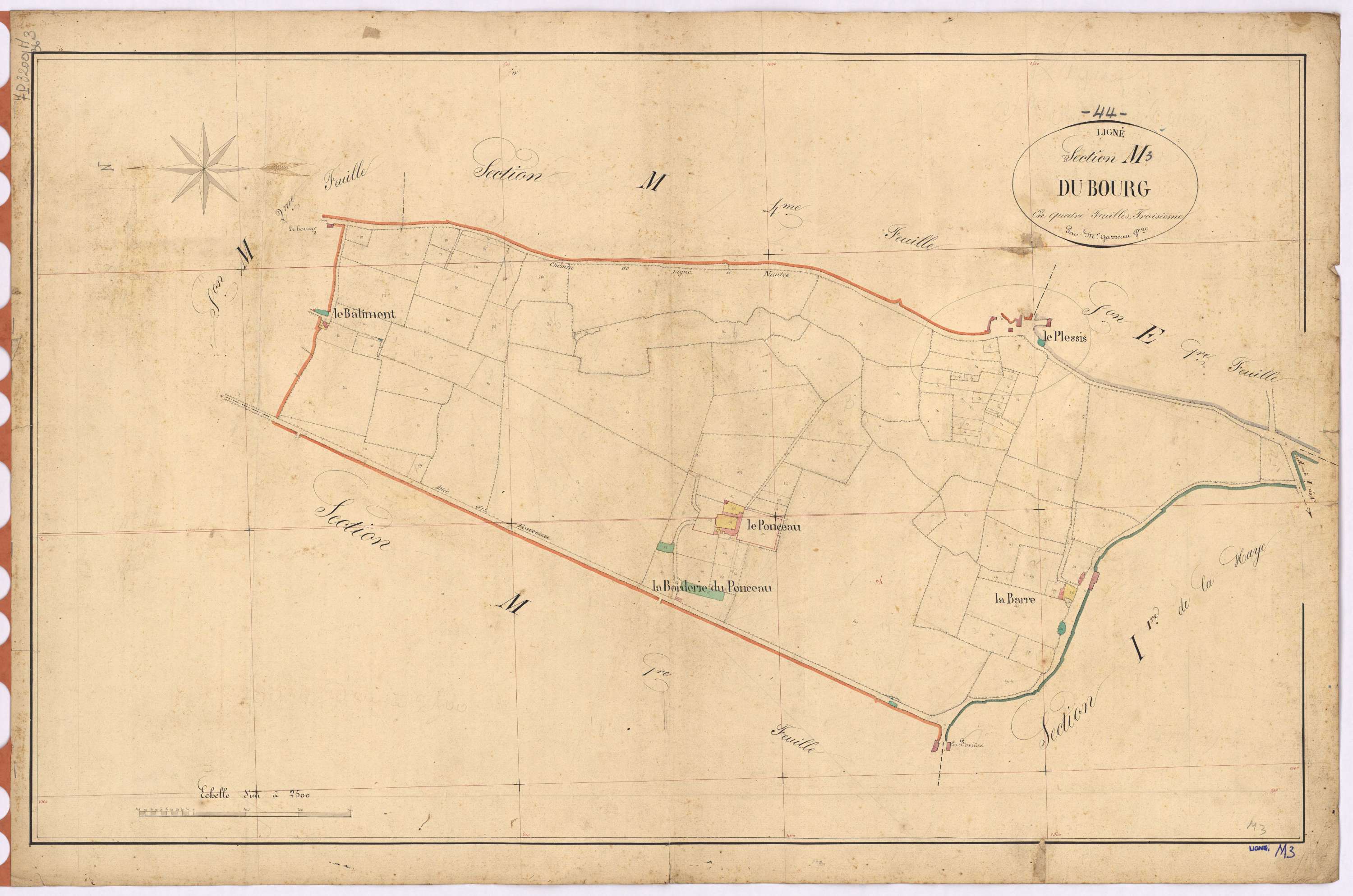 Ligné - Section M3 Bourg (section du)