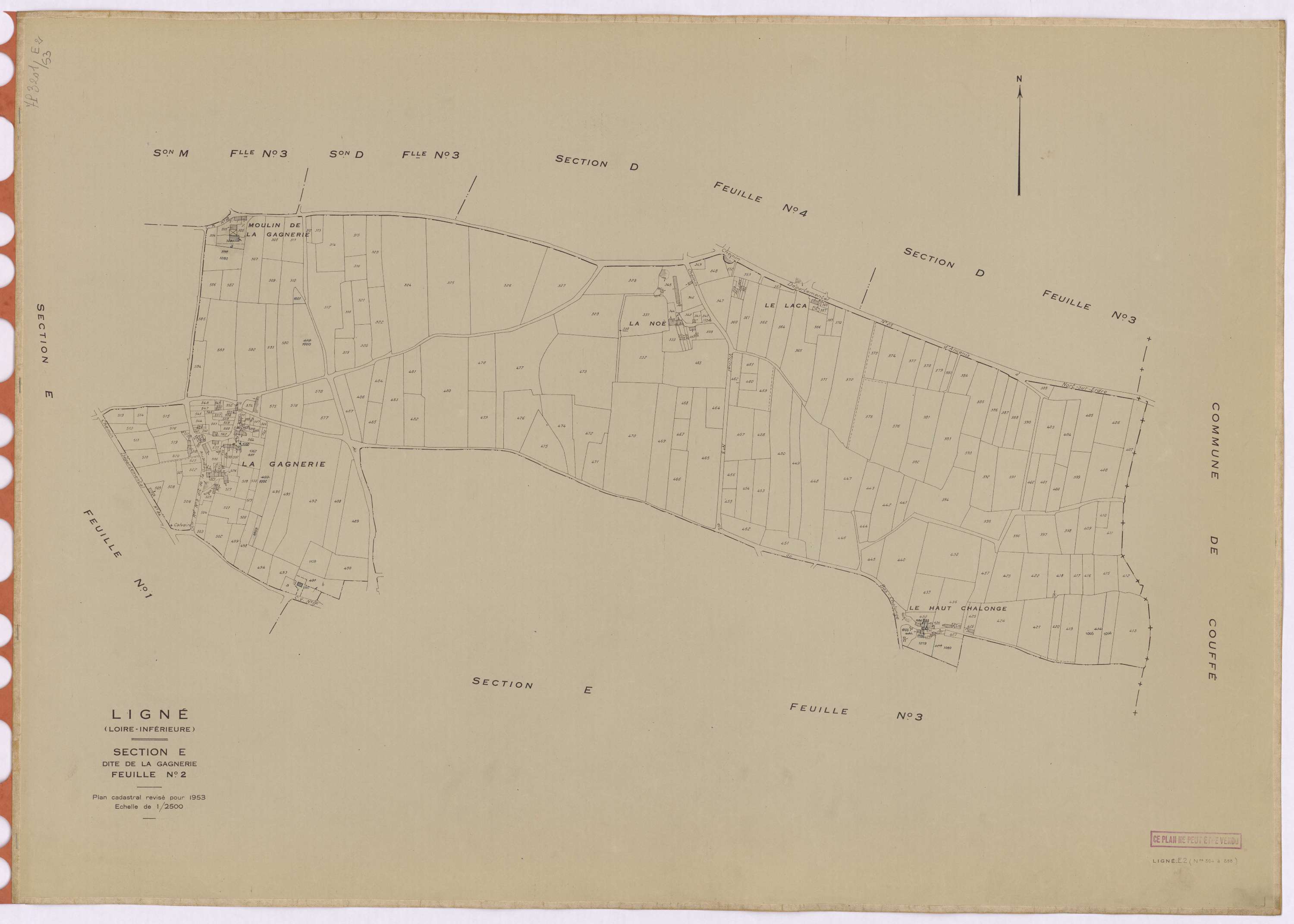 Ligné - Section E2 Gagnerie (section de La) ; 304-588