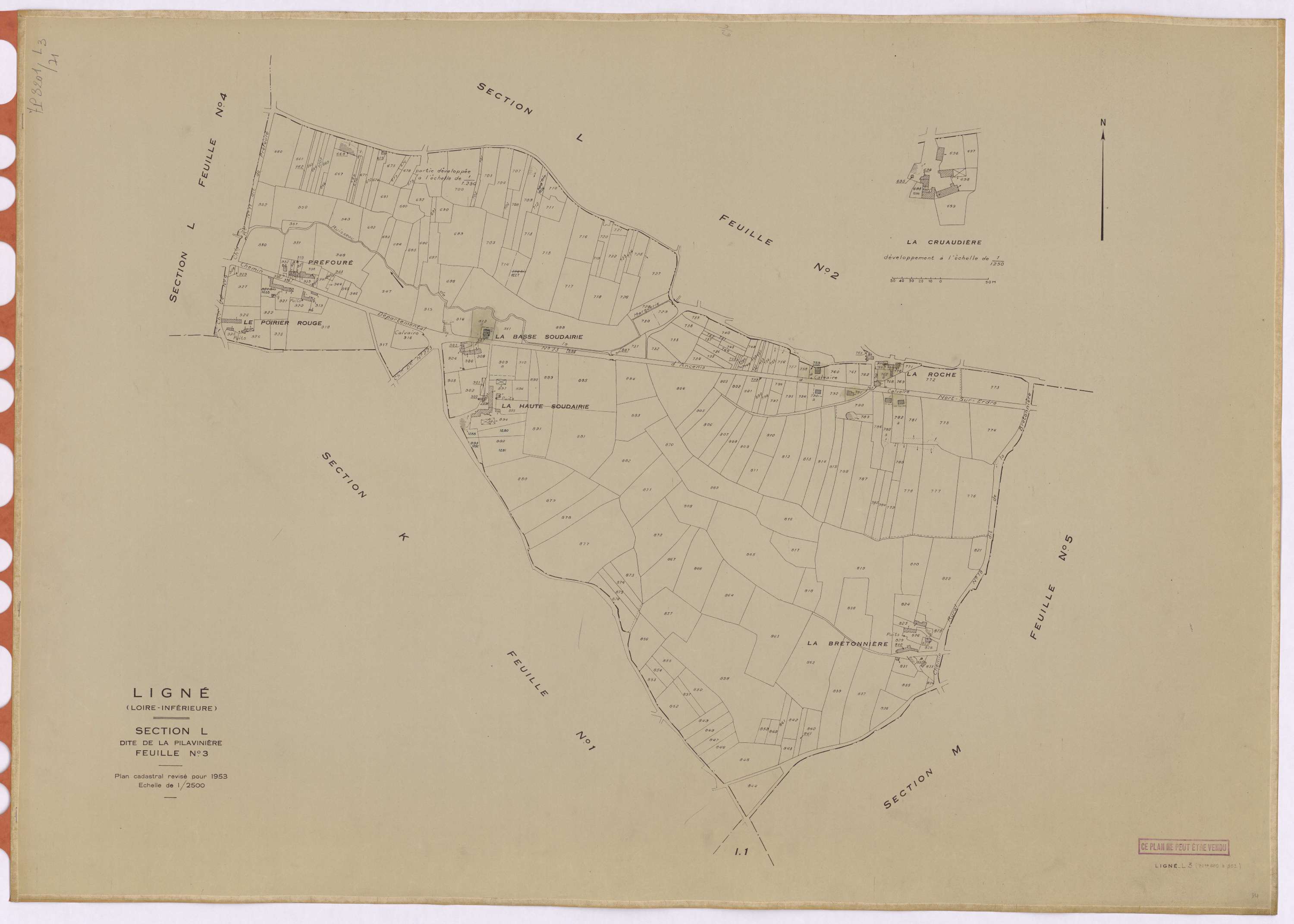 Ligné - Section L3 Pilavinière (section de La) ; 660-952