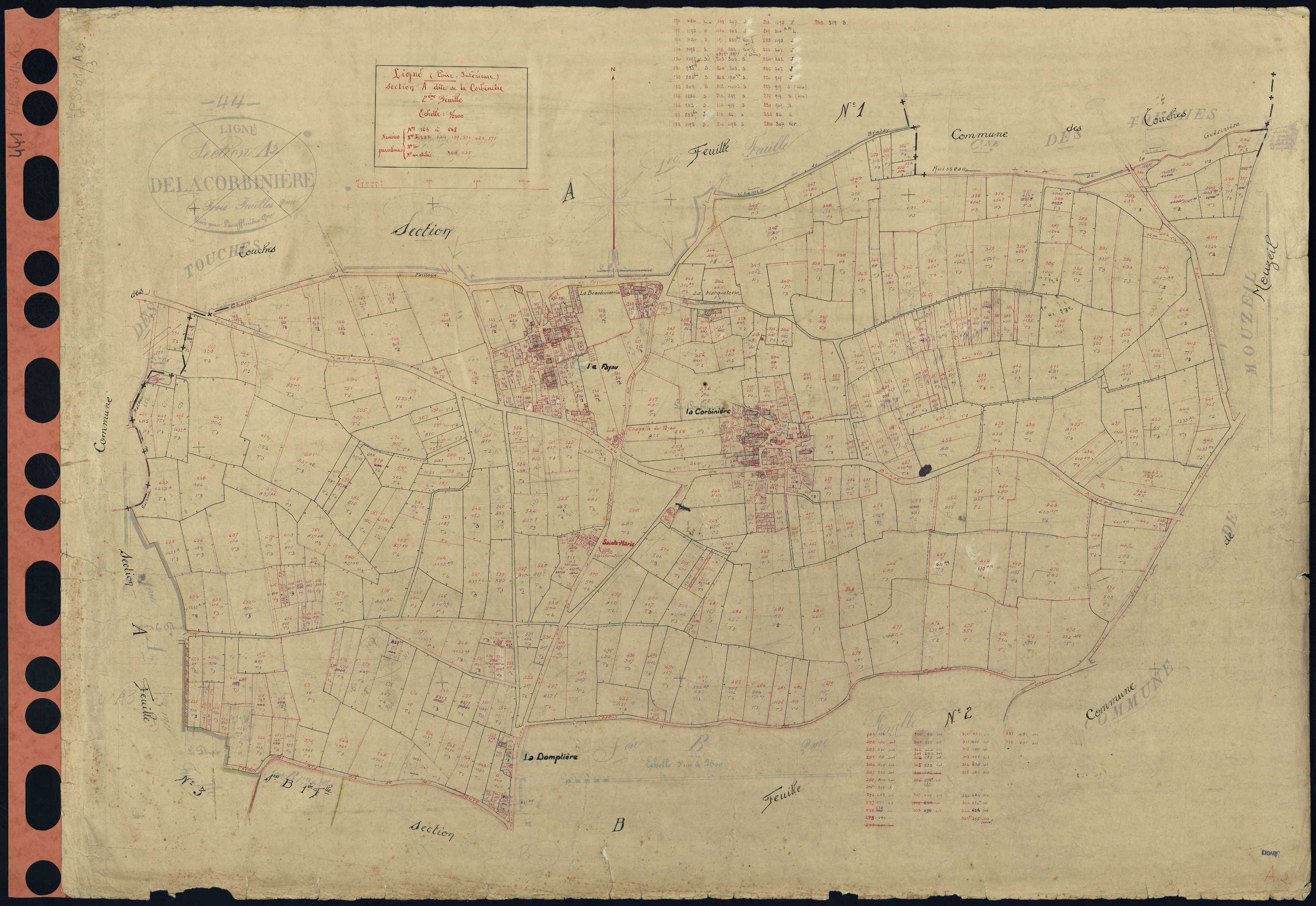 Ligné - Section A2 Corbinière (section de La) . 163-648