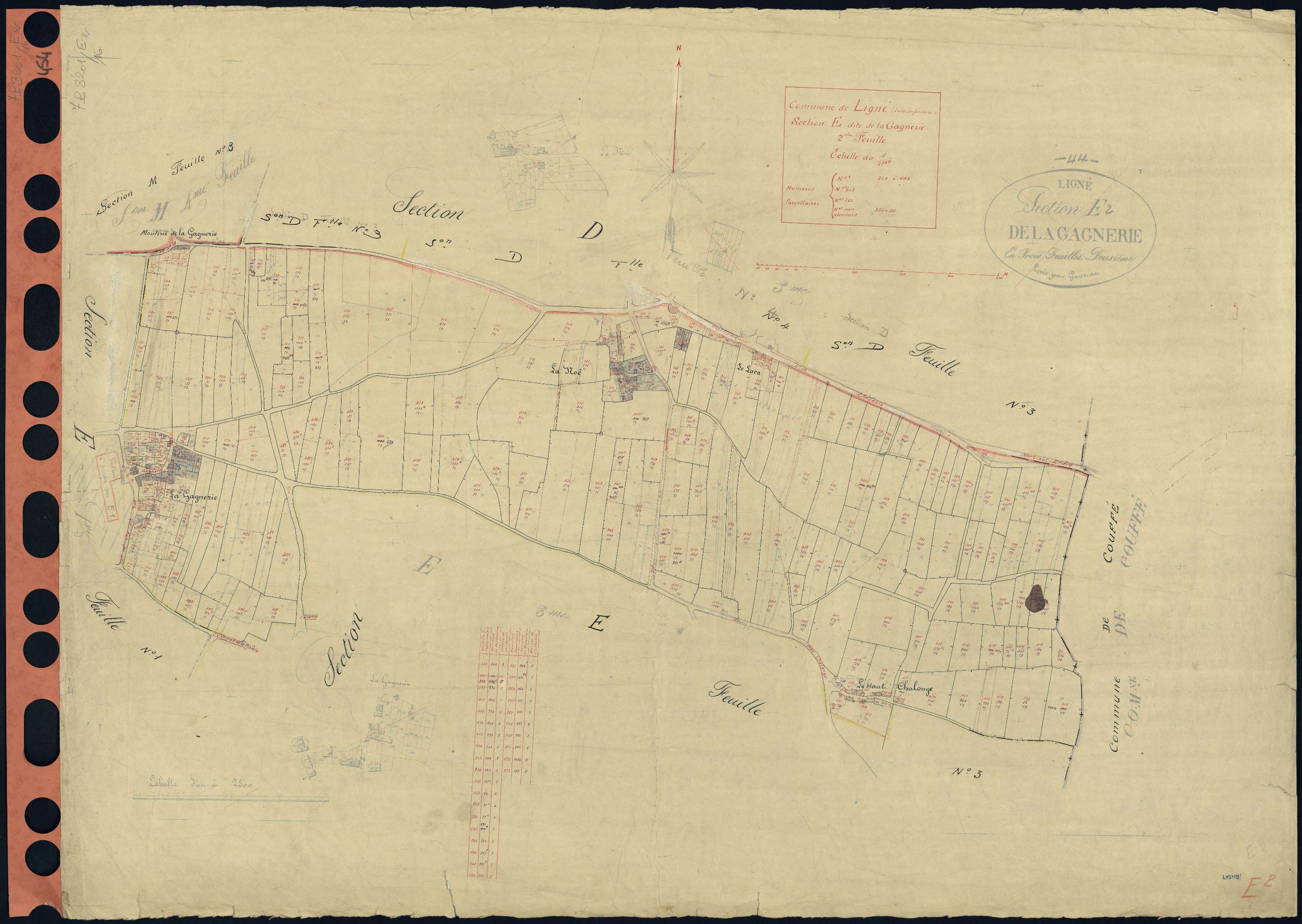 Ligné - Section E2 Gagnerie (section de La) . 304-588