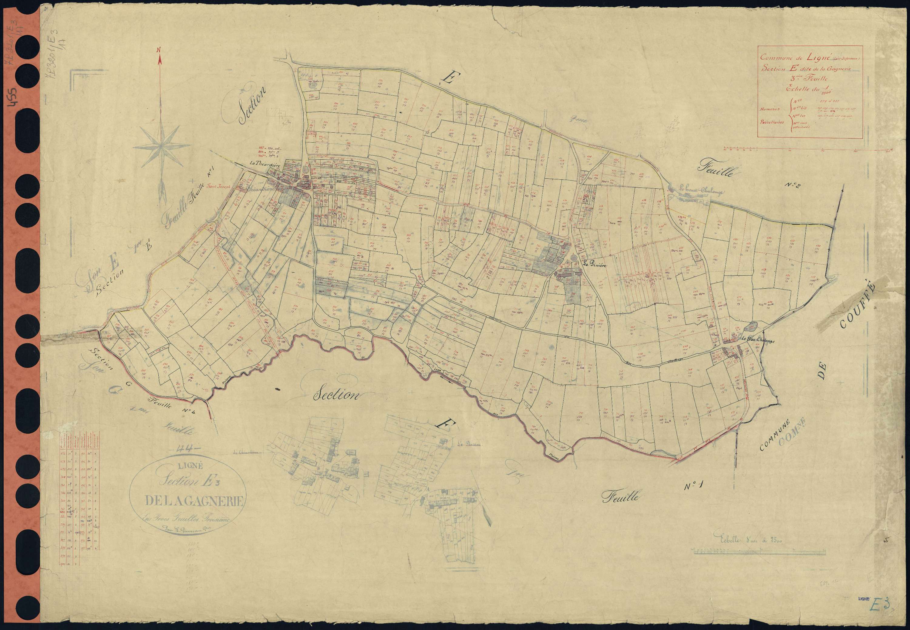 Ligné - Section E3 Gagnerie (section de La) . 589-987