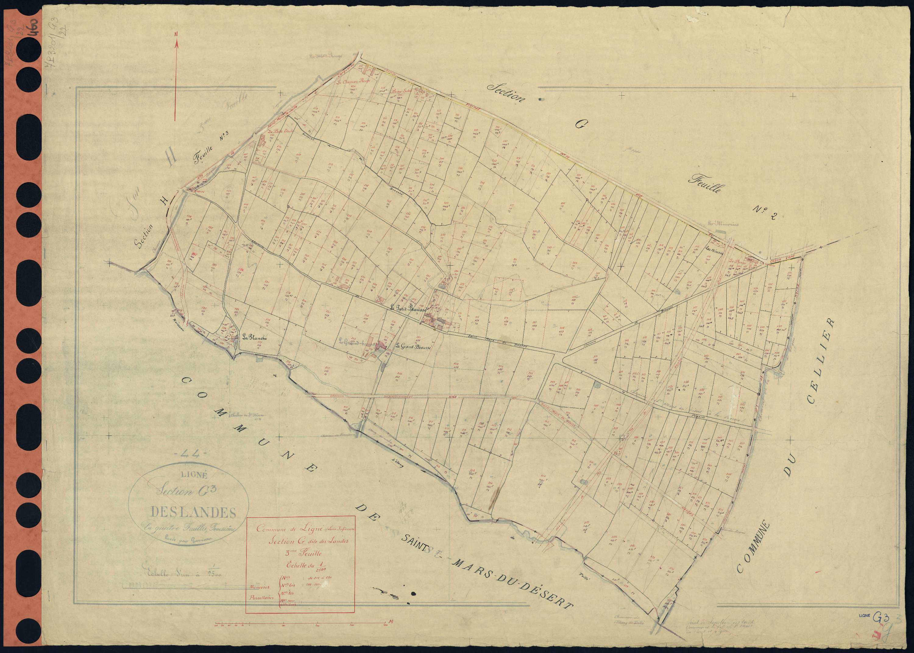 Ligné - Section G3 Landes (section des) . 313-620