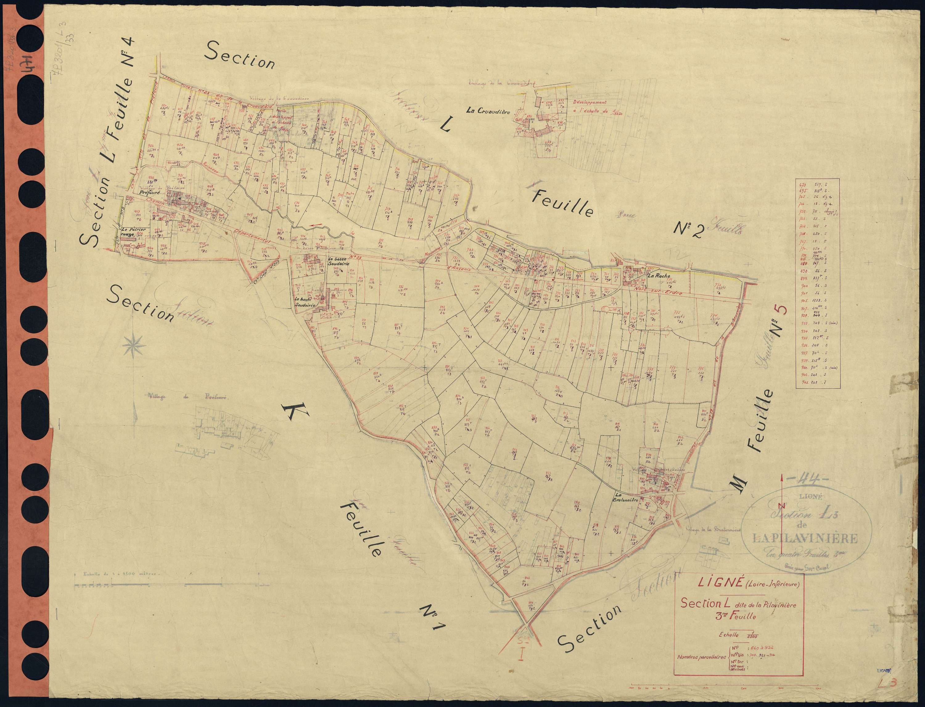 Ligné - Section L3 Pilavinière (section de La) . 660-952