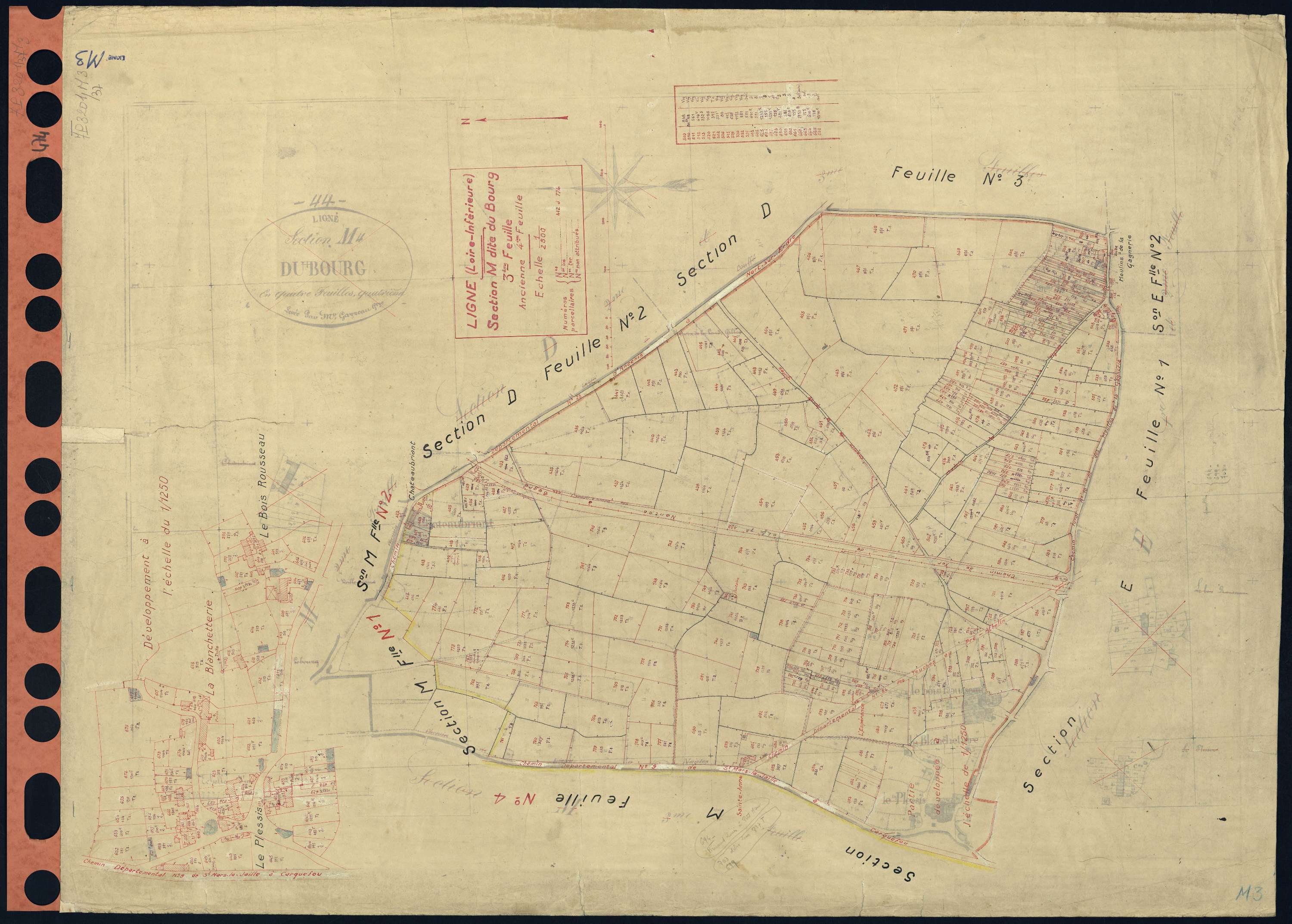 Ligné - Section M3 Bourg (section du) . 412-774