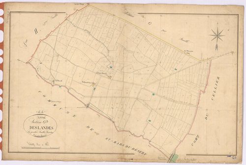 Ligné - Section G3 Landes (section des)