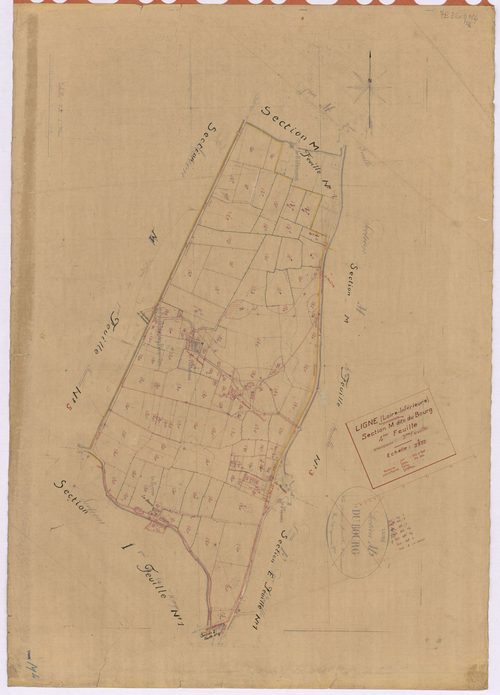 Ligné - Section M4 Bourg (section du) ; 775-906