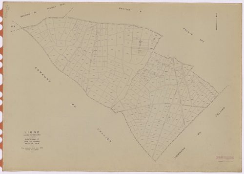 Ligné - Section F2 Mesnil (section du) ; 694-993