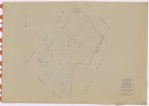 Ligné - Section G1 Landes (section des) ; 1-126