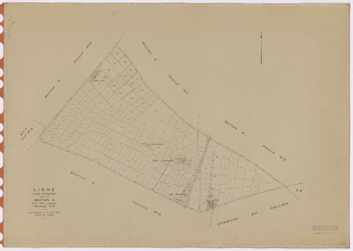 Ligné - Section G2 Landes (section des) ; 127-312