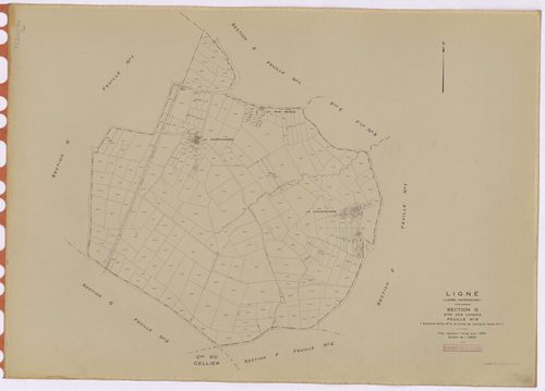 Ligné - Section G4 Landes (section des) ; 621-925