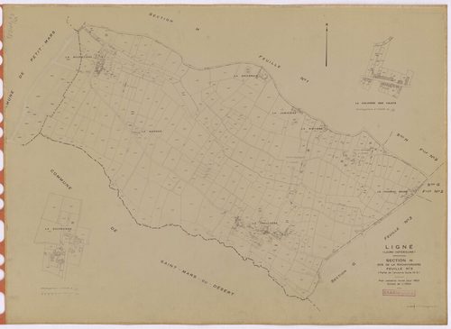 Ligné - Section H3 Rochefordière (section de La) ; 480-914