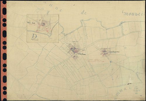 Ligné - Section C2 (développement) Bois Aurais (section du) . 174-355 . développement des villages du Bois Aurais et de La Primaudière
