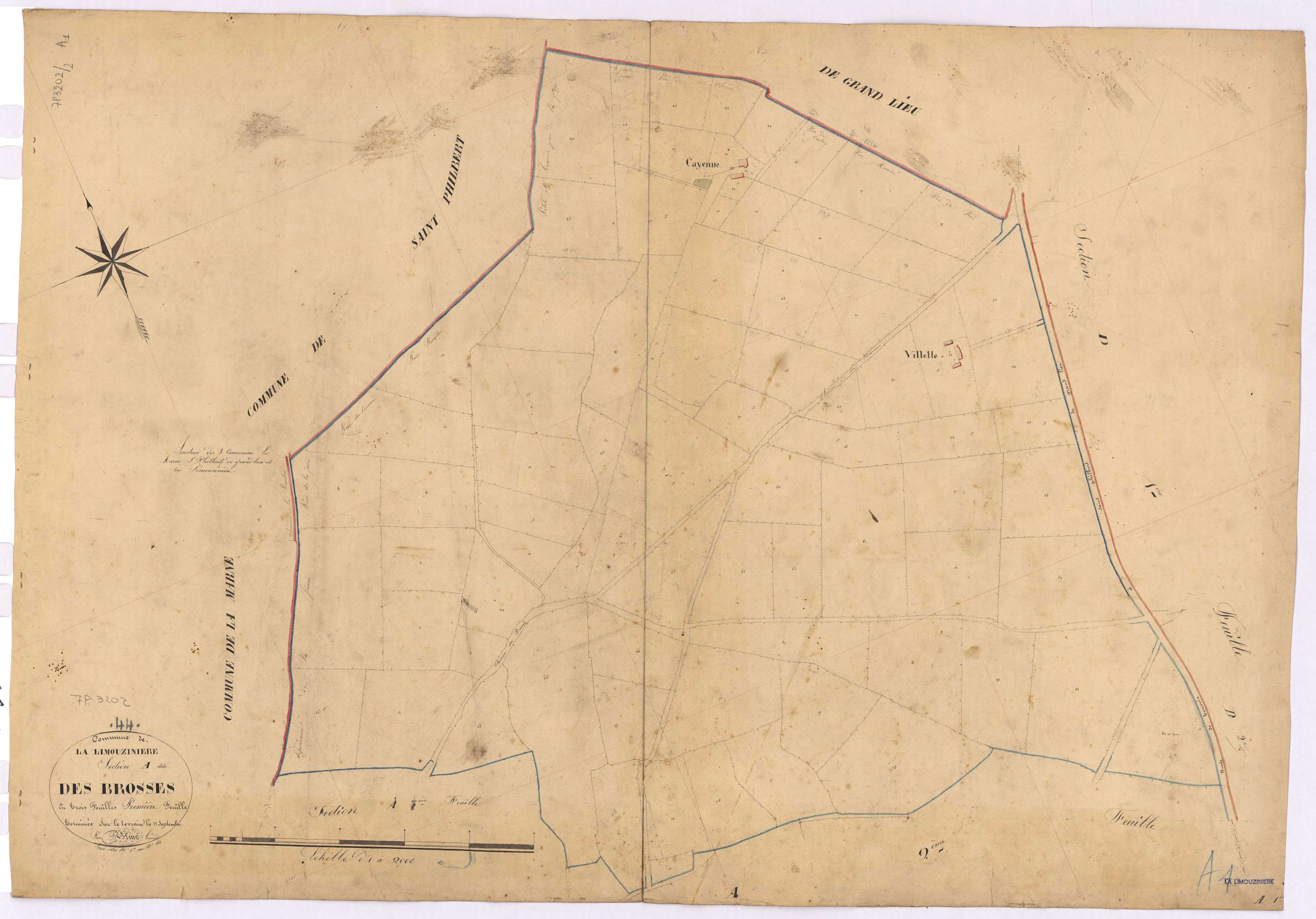 La Limouzinière - Section A1 Brosses (section des) ; 1-84