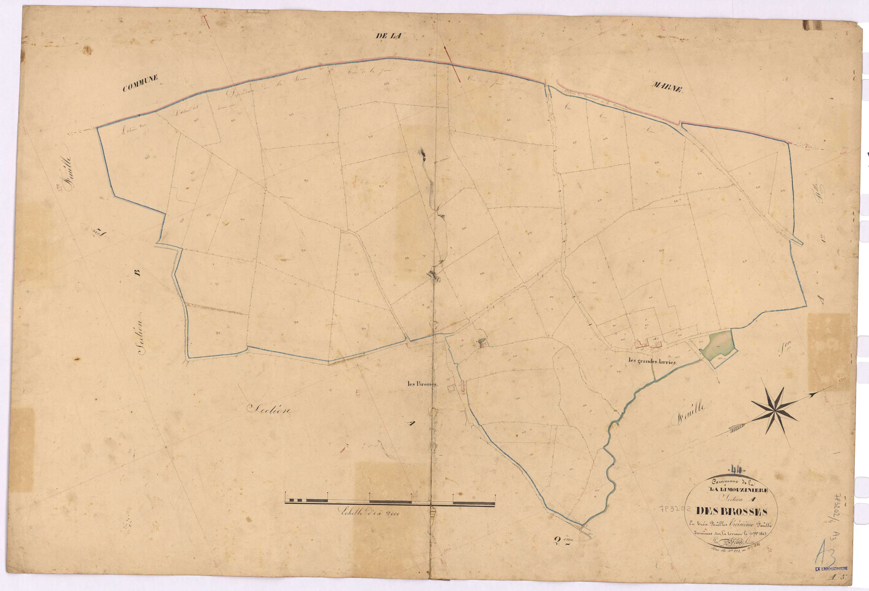 La Limouzinière - Section A3 Brosses (section des) ; 223-284