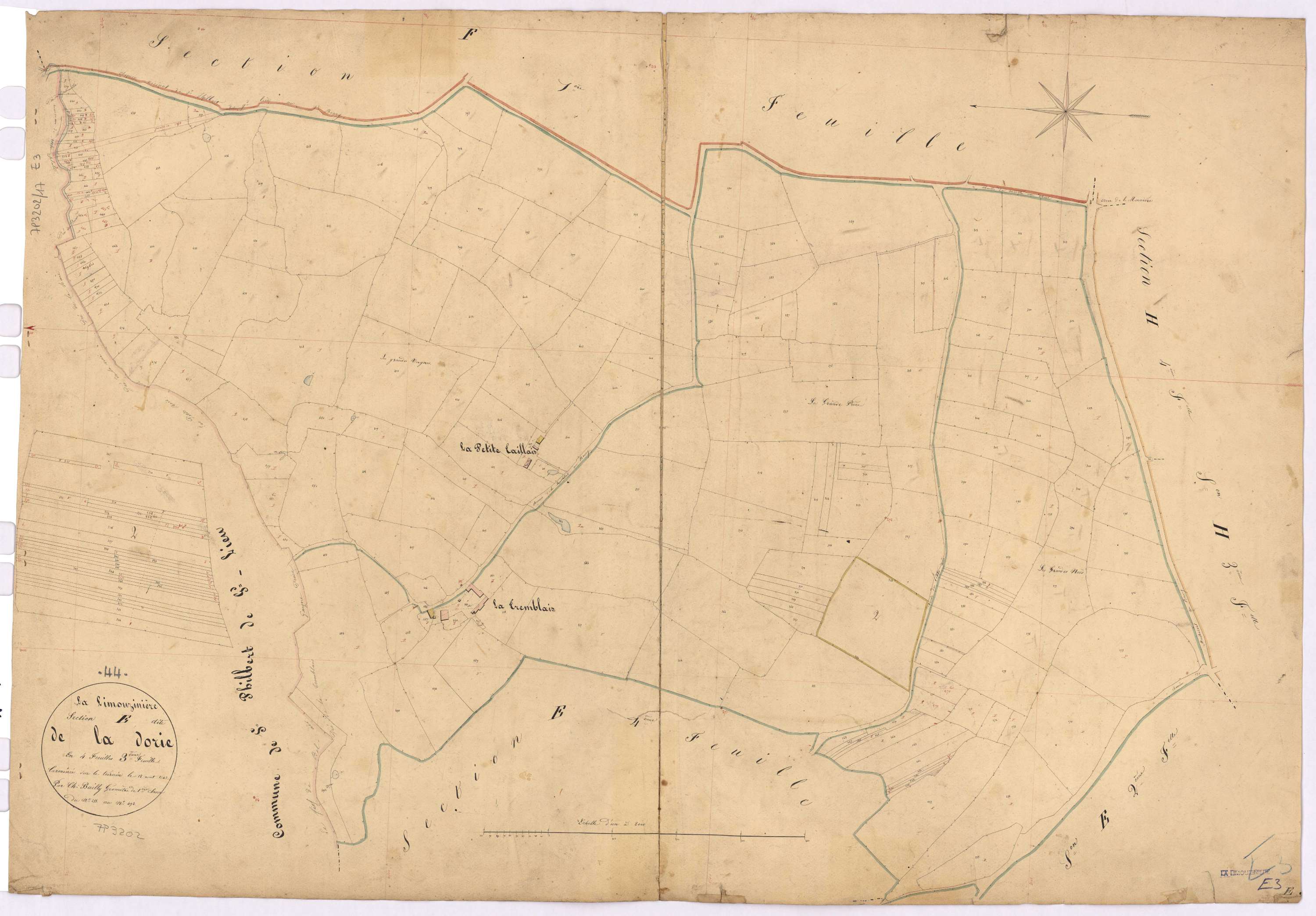 La Limouzinière - Section E3 Dorie (section de La) ; 255-492