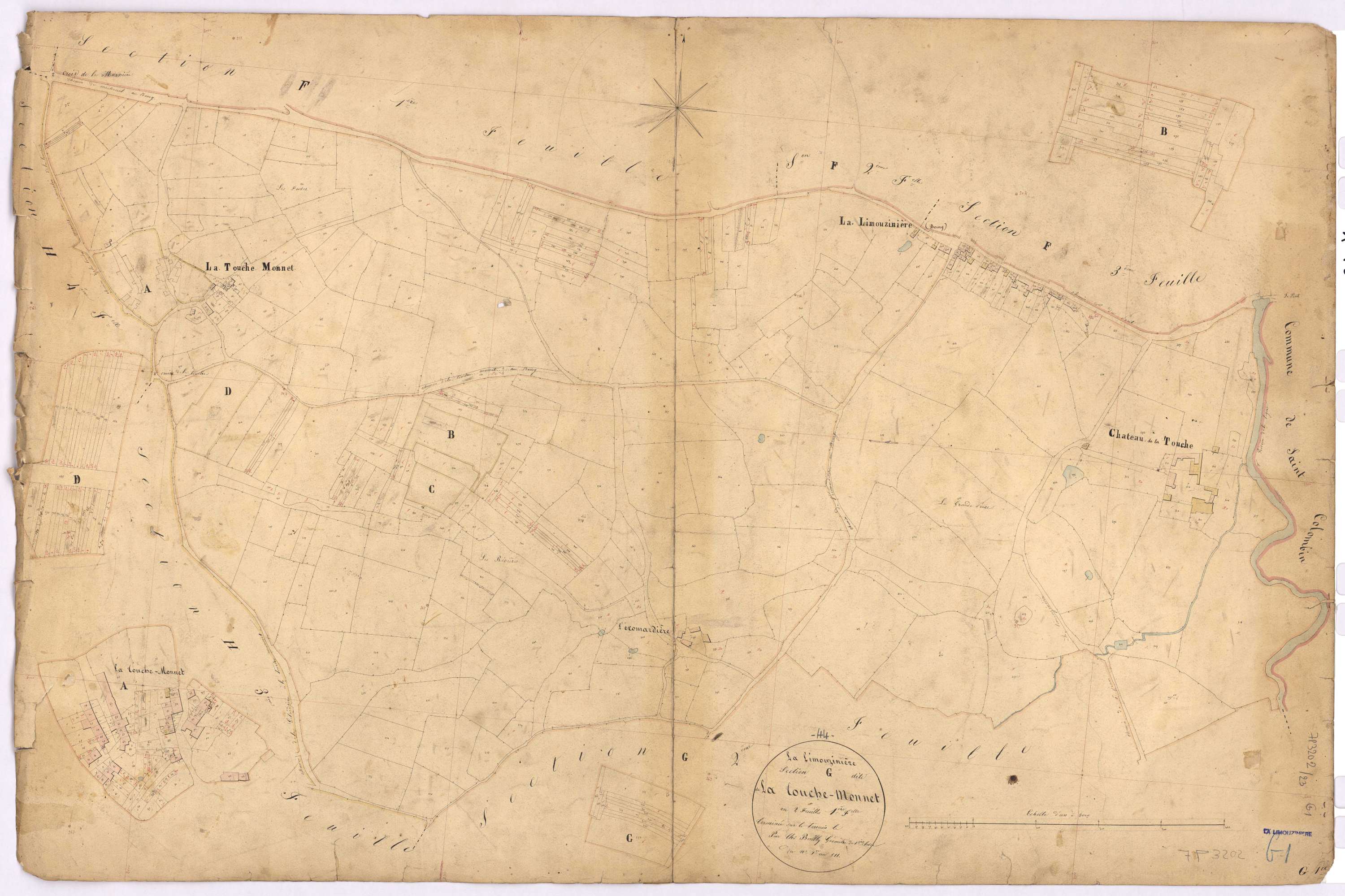 La Limouzinière - Section G1 Touche-Monnet (section de La) ; 1-511