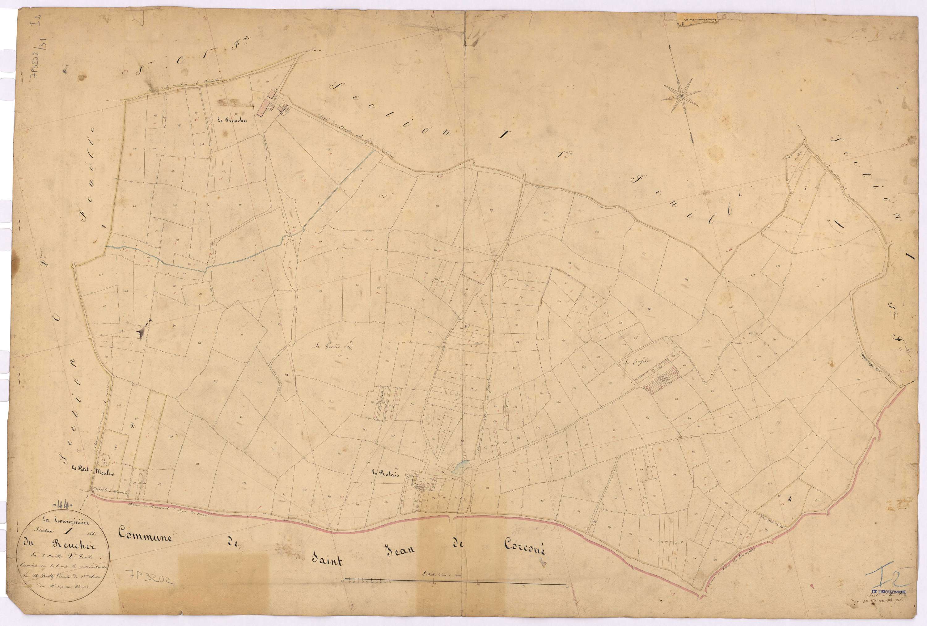 La Limouzinière - Section I2 Reucher (section du) ; 357-716