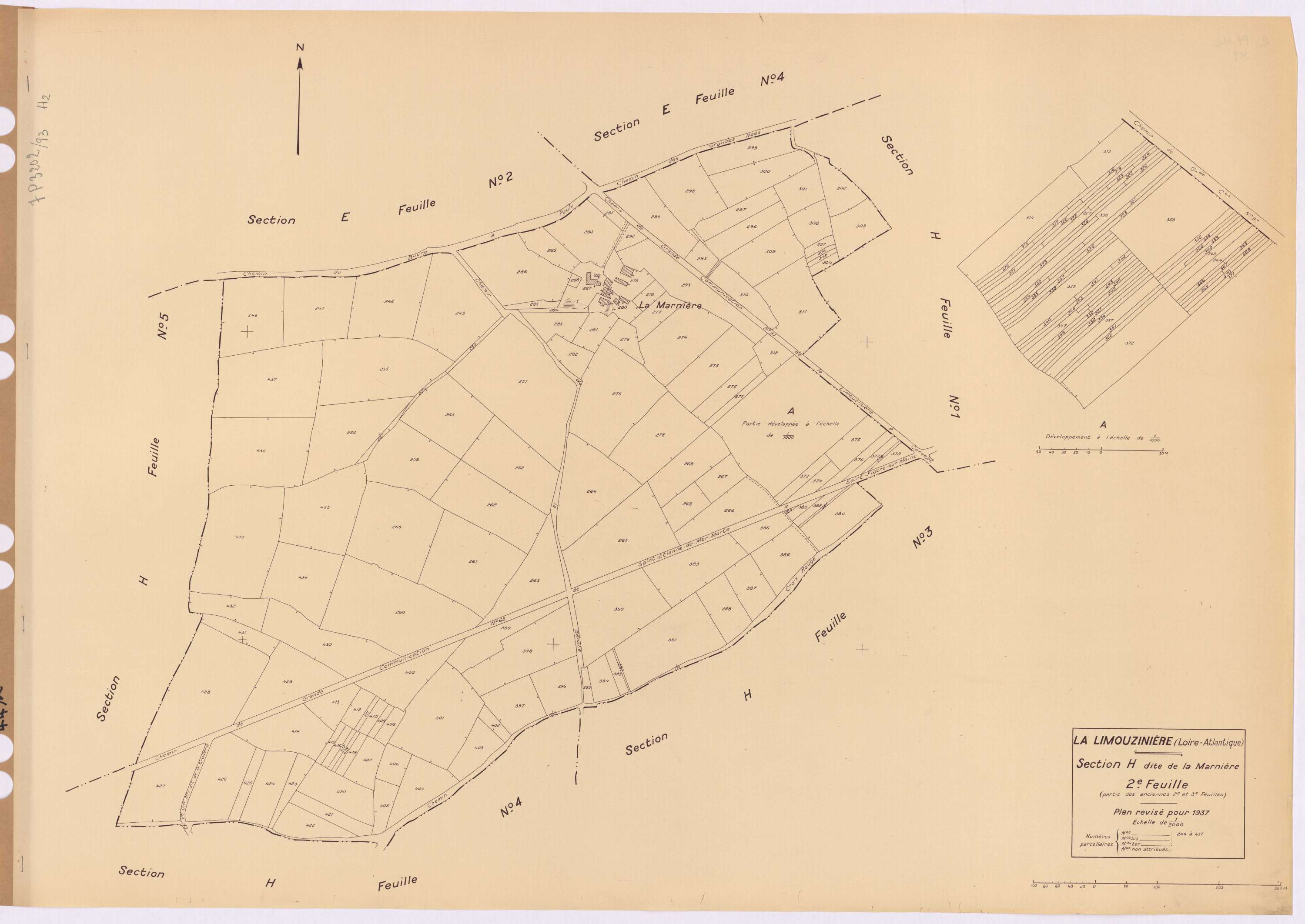 La Limouzinière - Section H2 Marnière (section de La) ; 246-437