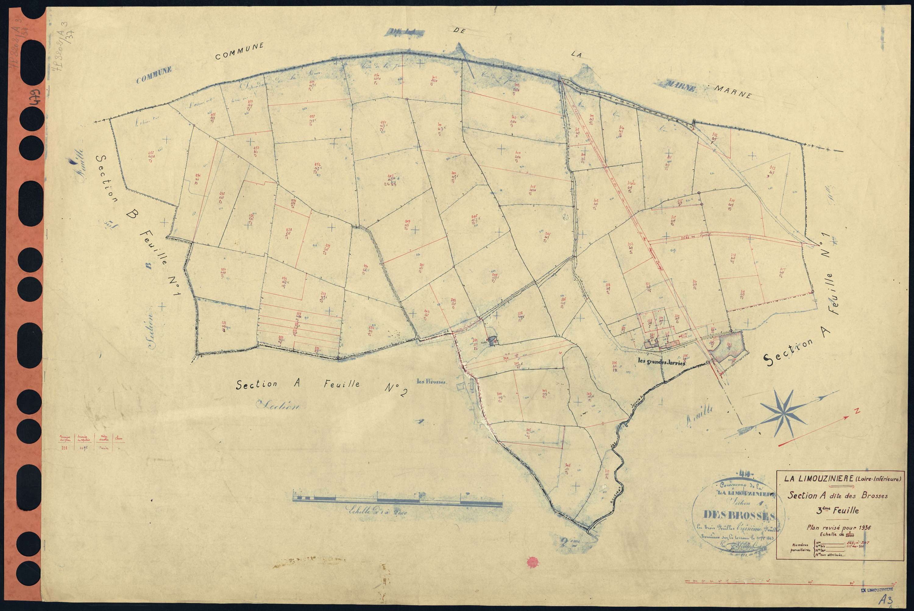 La Limouzinière - Section A3 Brosses (section des) . 265-347