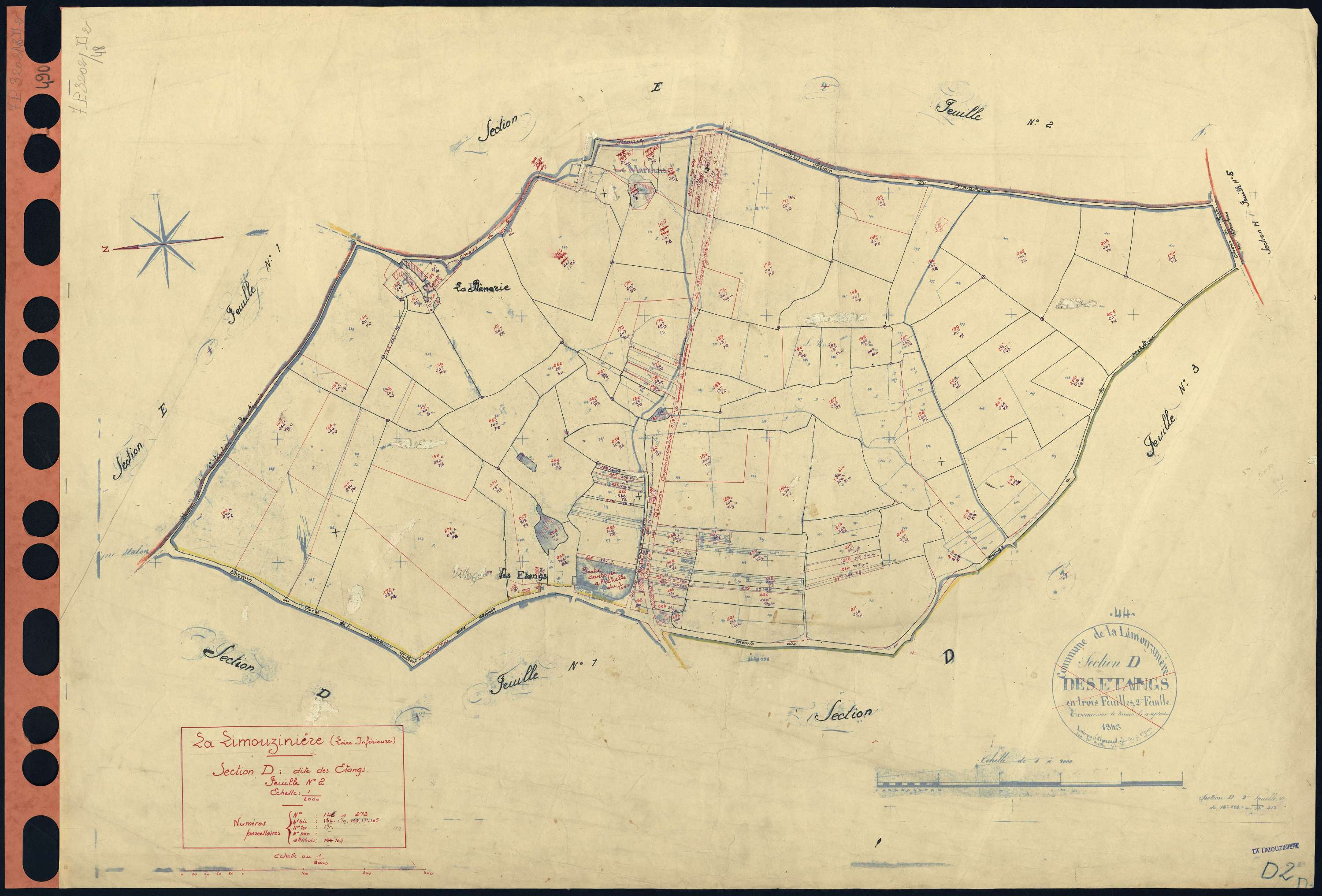 La Limouzinière - Section D2 Etangs (section des) . 146-272