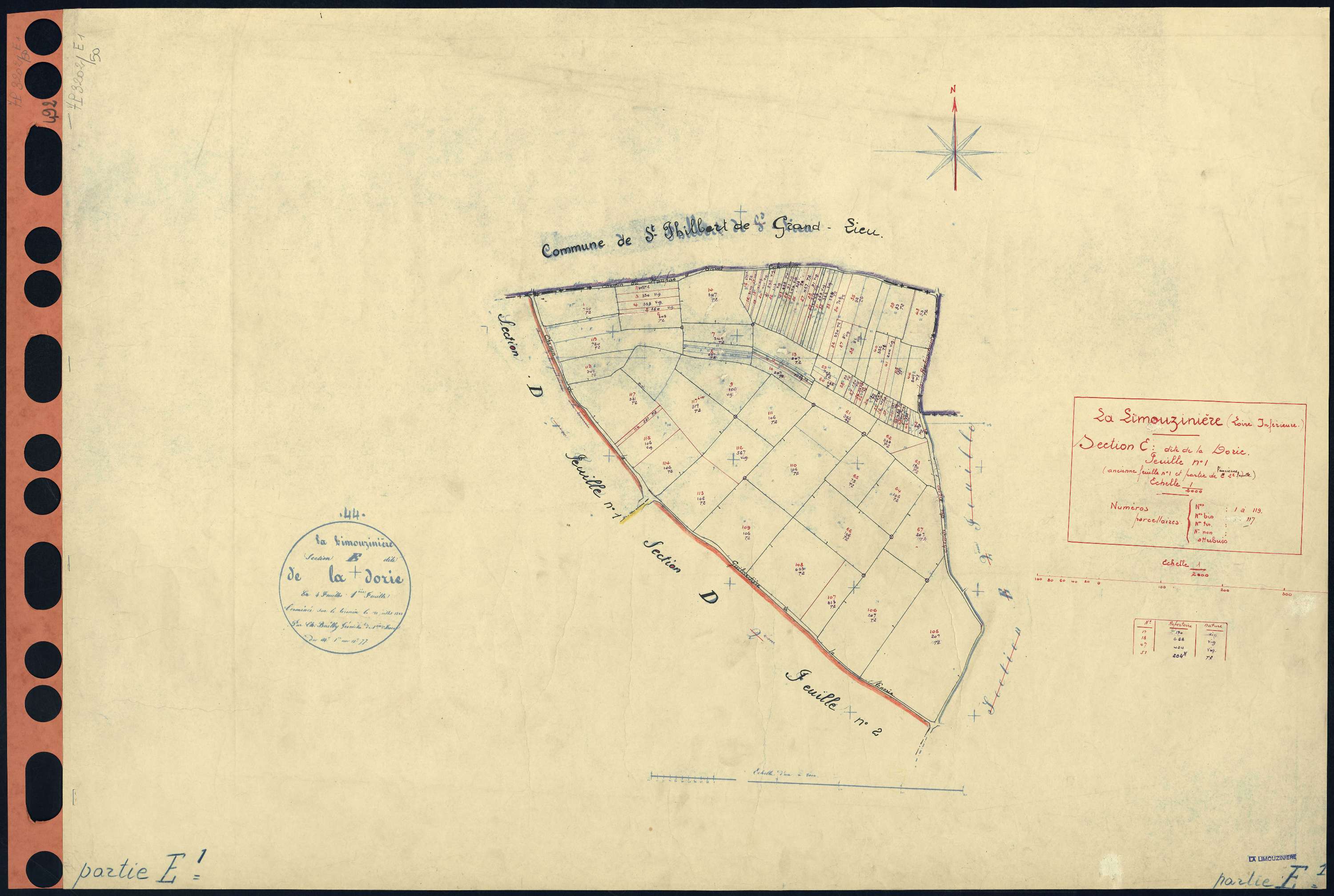 La Limouzinière - Section E1 Dorie (section de La) . 1-119