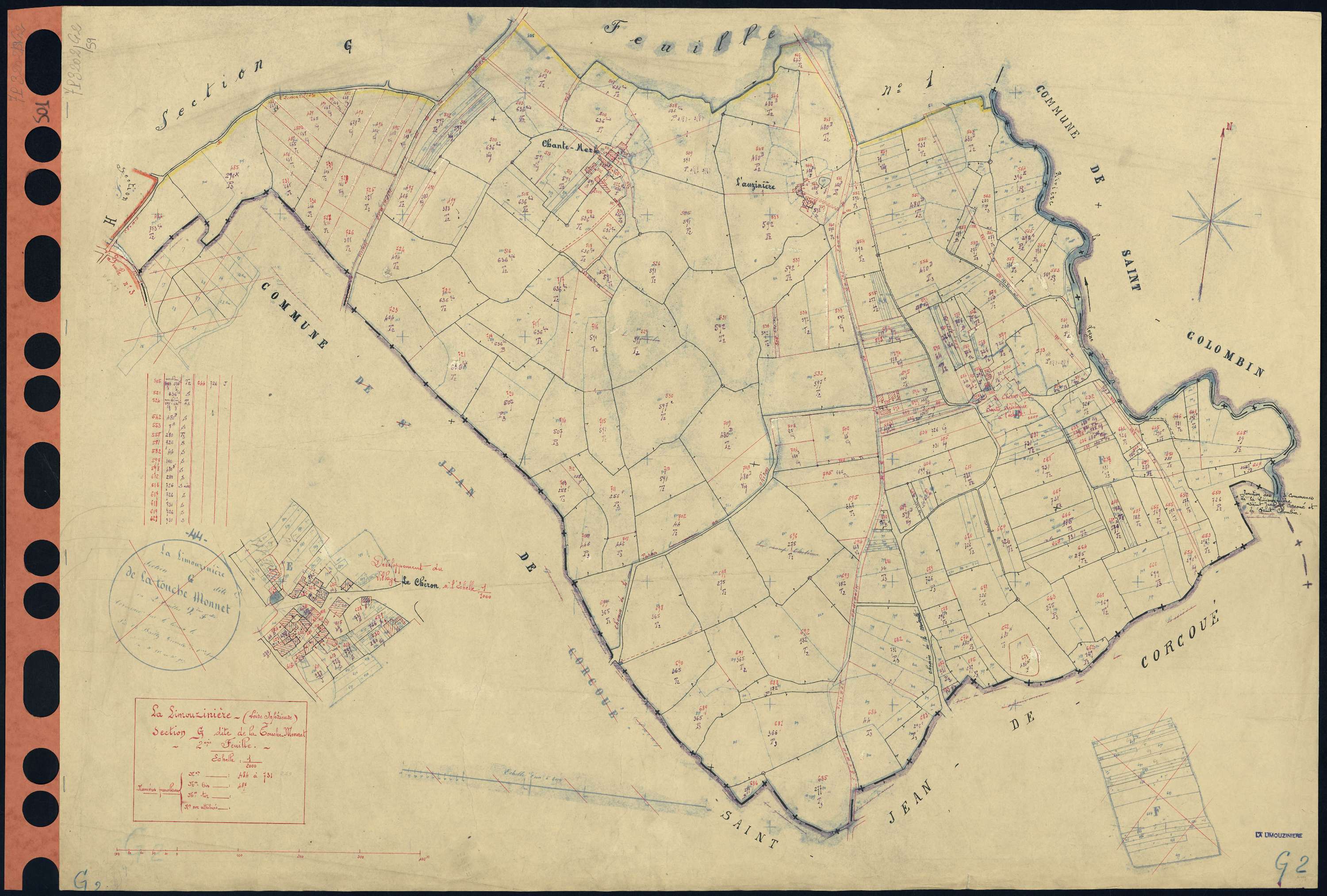 La Limouzinière - Section G2 Touche-Monnet (section de La) . 484-731