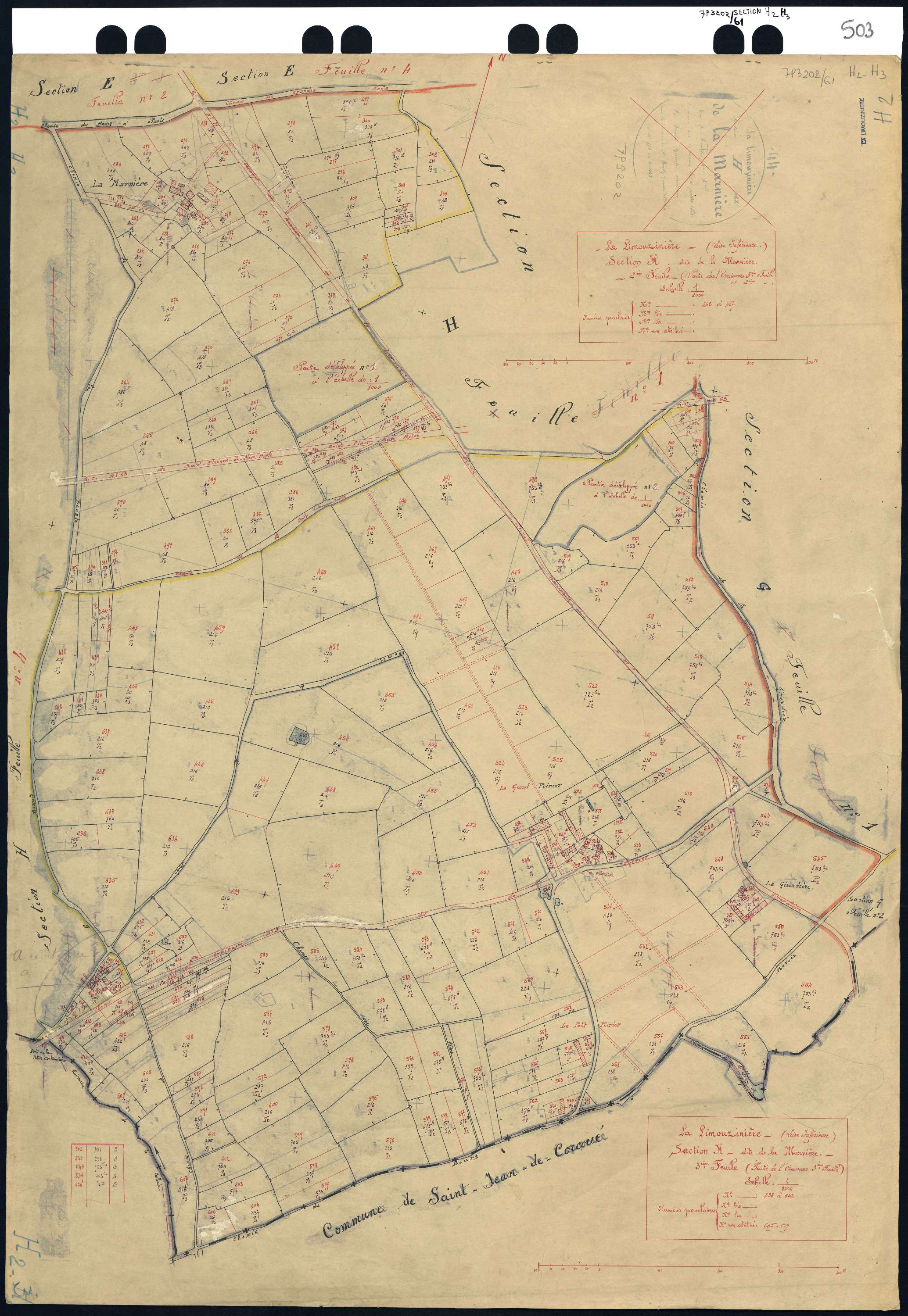 La Limouzinière - Section H2 H3 Marnière (section de La) . 246-437 . 438-642