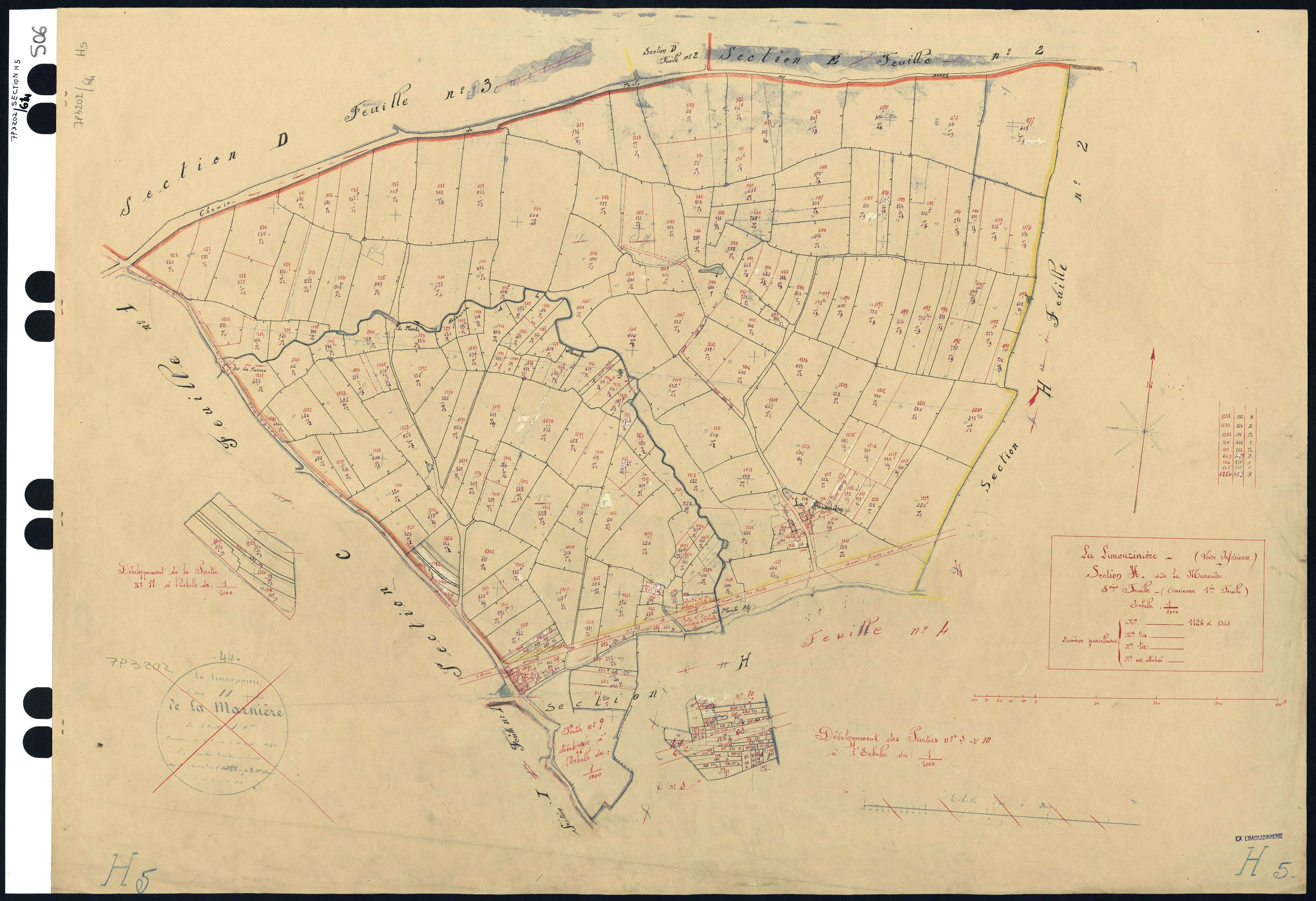 La Limouzinière - Section H5 Marnière (section de La) . 1126-1343