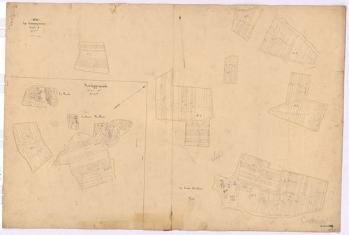 La Limouzinière - Section C1 C2 (développement) Moulinier (section du) ; 1-564 ; 565-1101 ; développement des villages de La Haute-Névellière, de La Basse-Névellière, de La Roche et de diverses parcelles