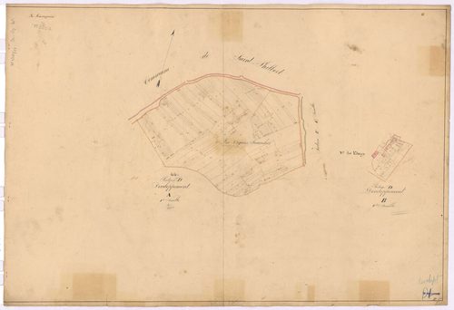 La Limouzinière - Section D1 D2 (développement) Etangs (section des) ; 1-223 ; 224-413 ; développement du village des Etangs et de diverses parcelles