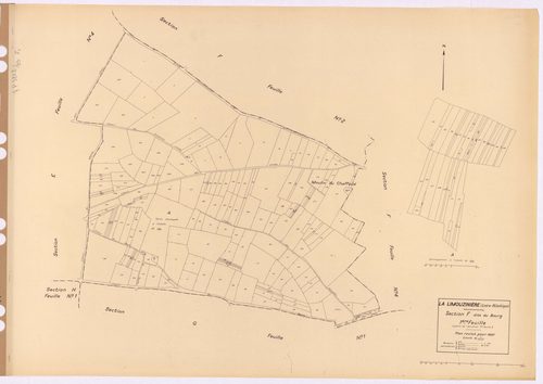 La Limouzinière - Section F1 Bourg (section du) ; 1-225