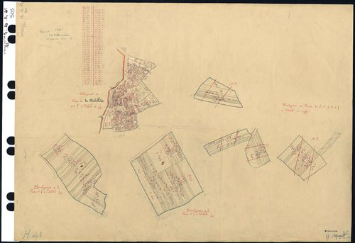 La Limouzinière - Section H2 H3 H4 (développement) Marnière (section de La) . 246-437 . 438-642 . 643-1125 . développement du village de La Michellière et de diverses parcelles