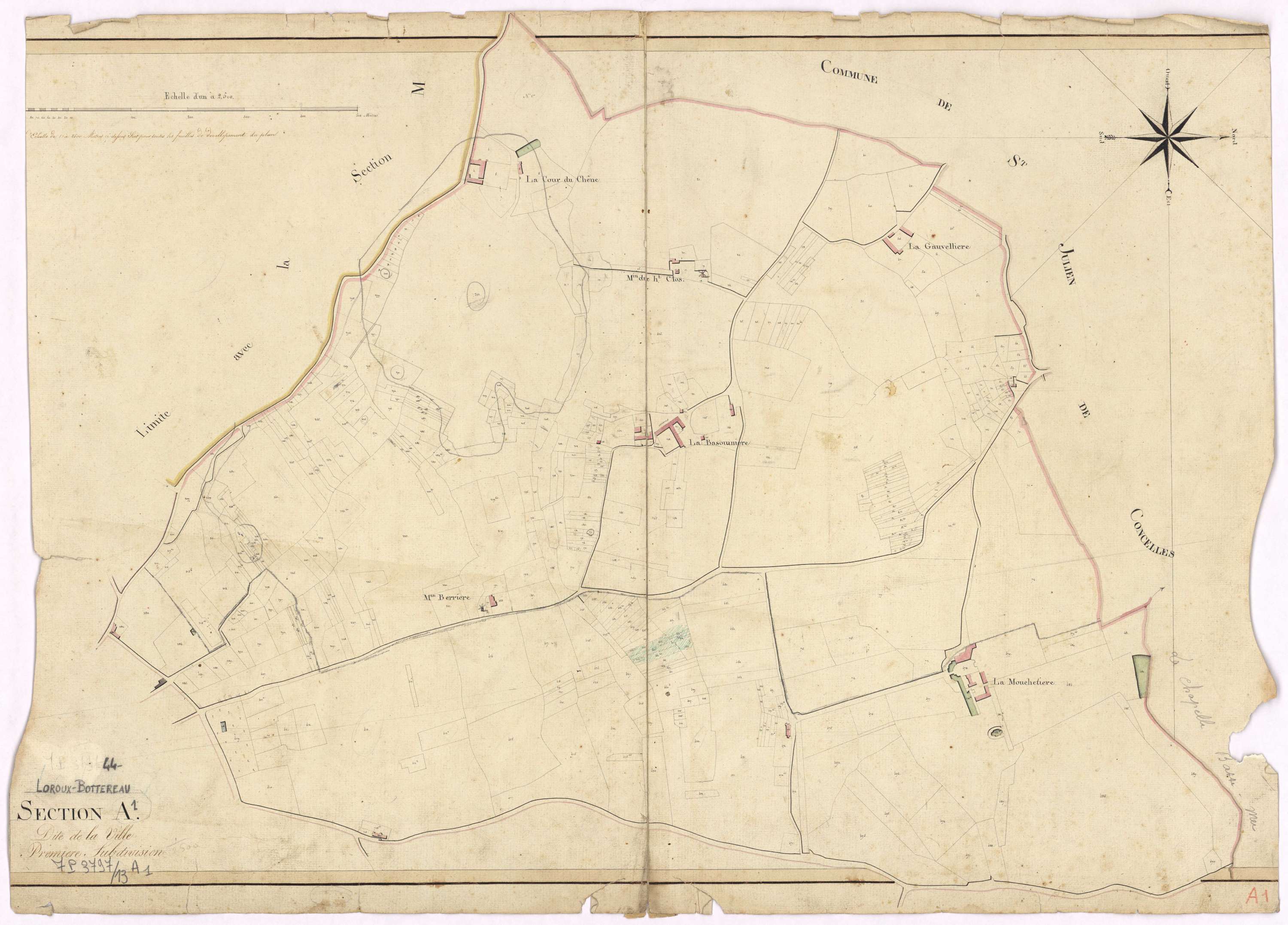 Le Loroux-Bottereau - Section A1 Ville (section de La)