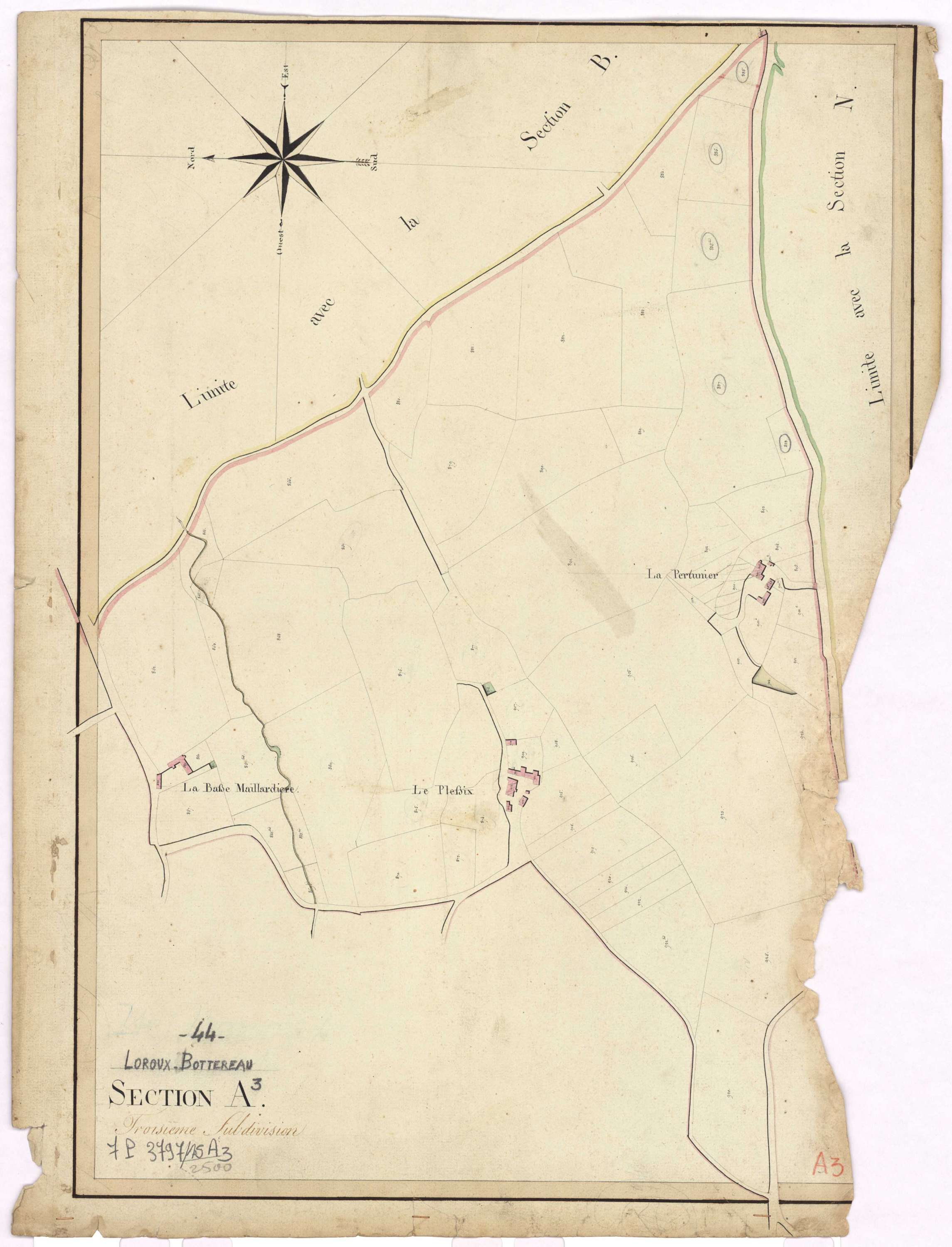 Le Loroux-Bottereau - Section A3 Ville (section de La)