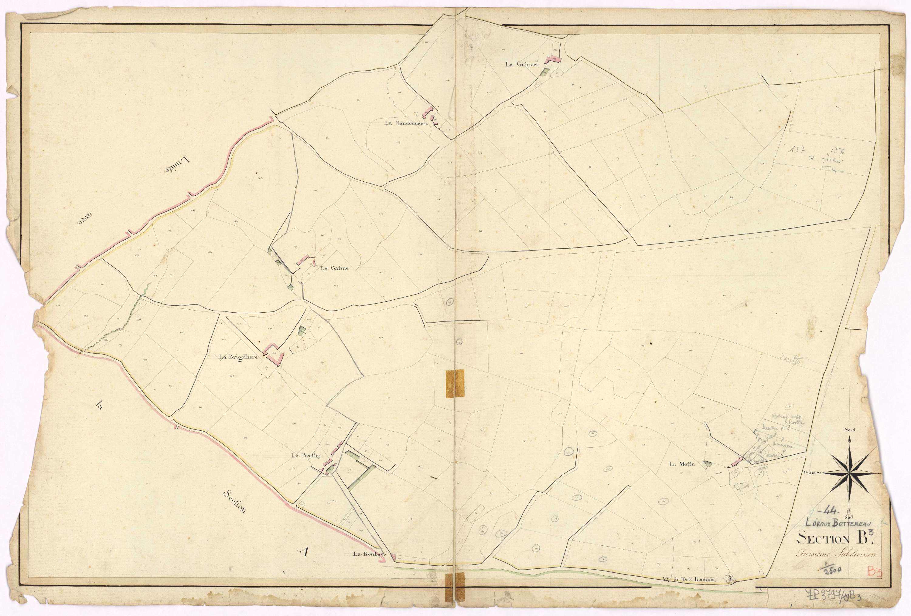 Le Loroux-Bottereau - Section B3 Blardière (section de La)