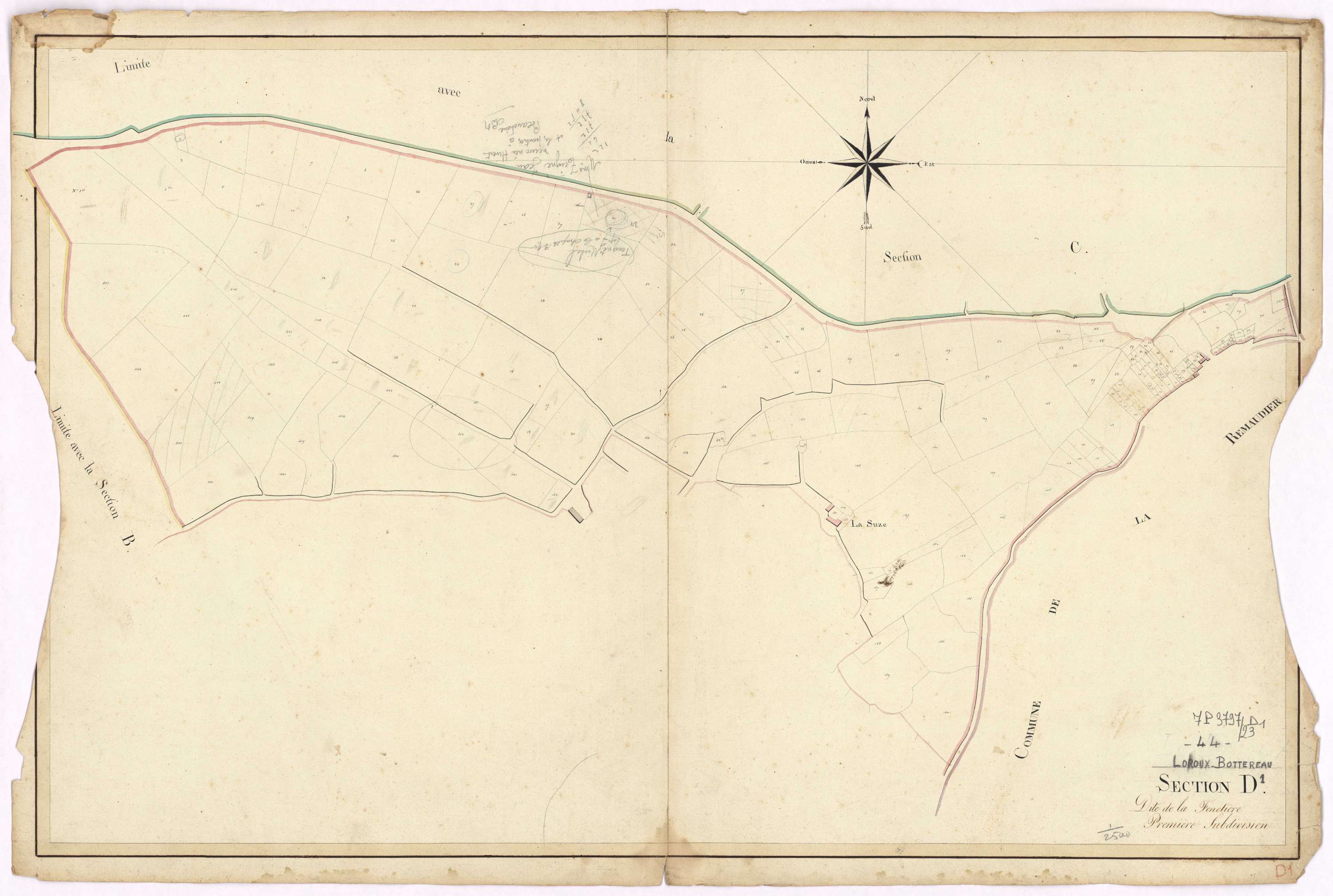 Le Loroux-Bottereau - Section D1 Fénetière (section de La)