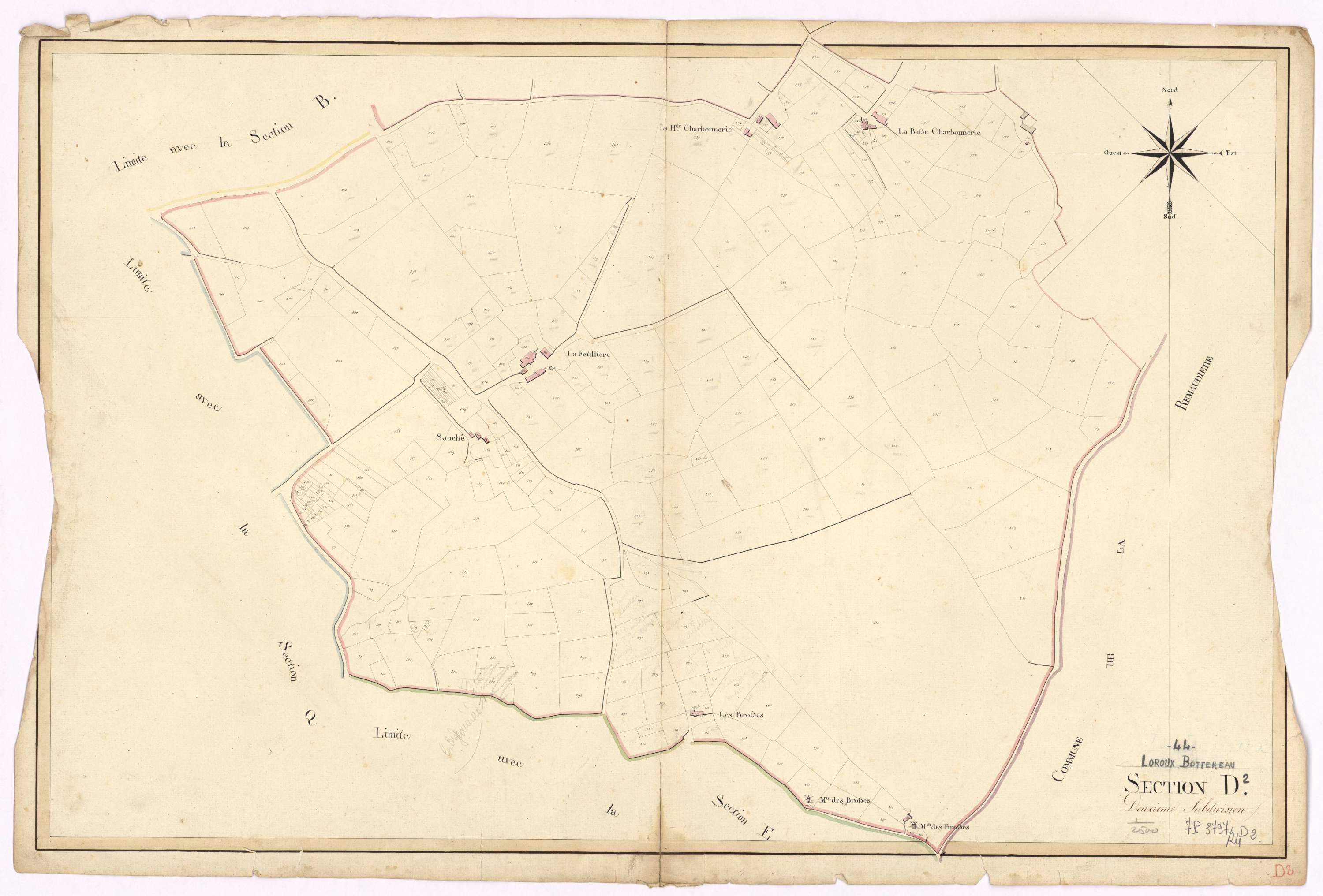 Le Loroux-Bottereau - Section D2 Fénetière (section de La)