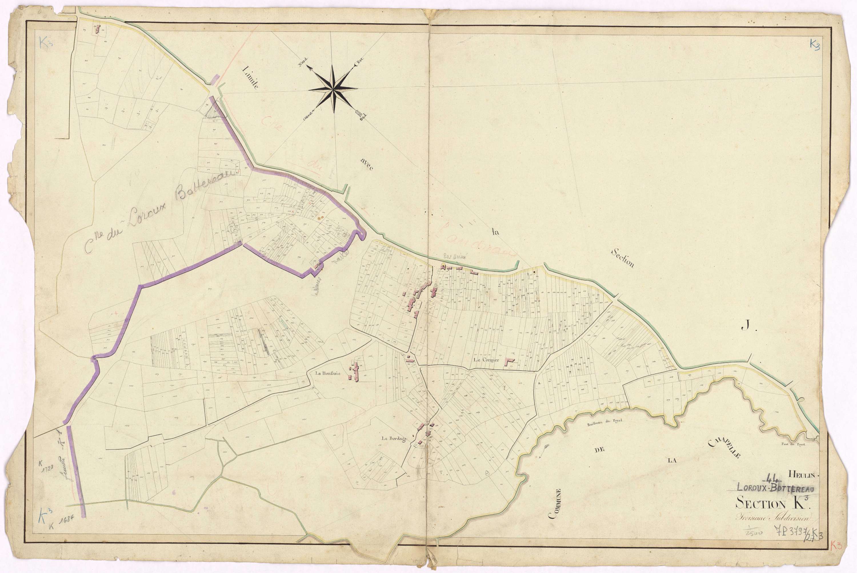 Le Loroux-Bottereau - Section K3 Guérande (section de)
