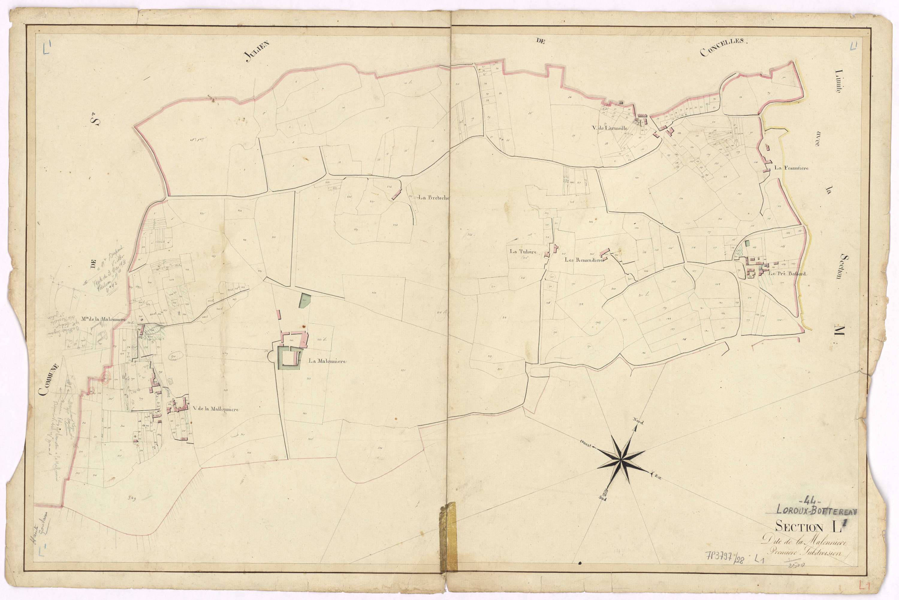 Le Loroux-Bottereau - Section L1 Malonnière (section de La)