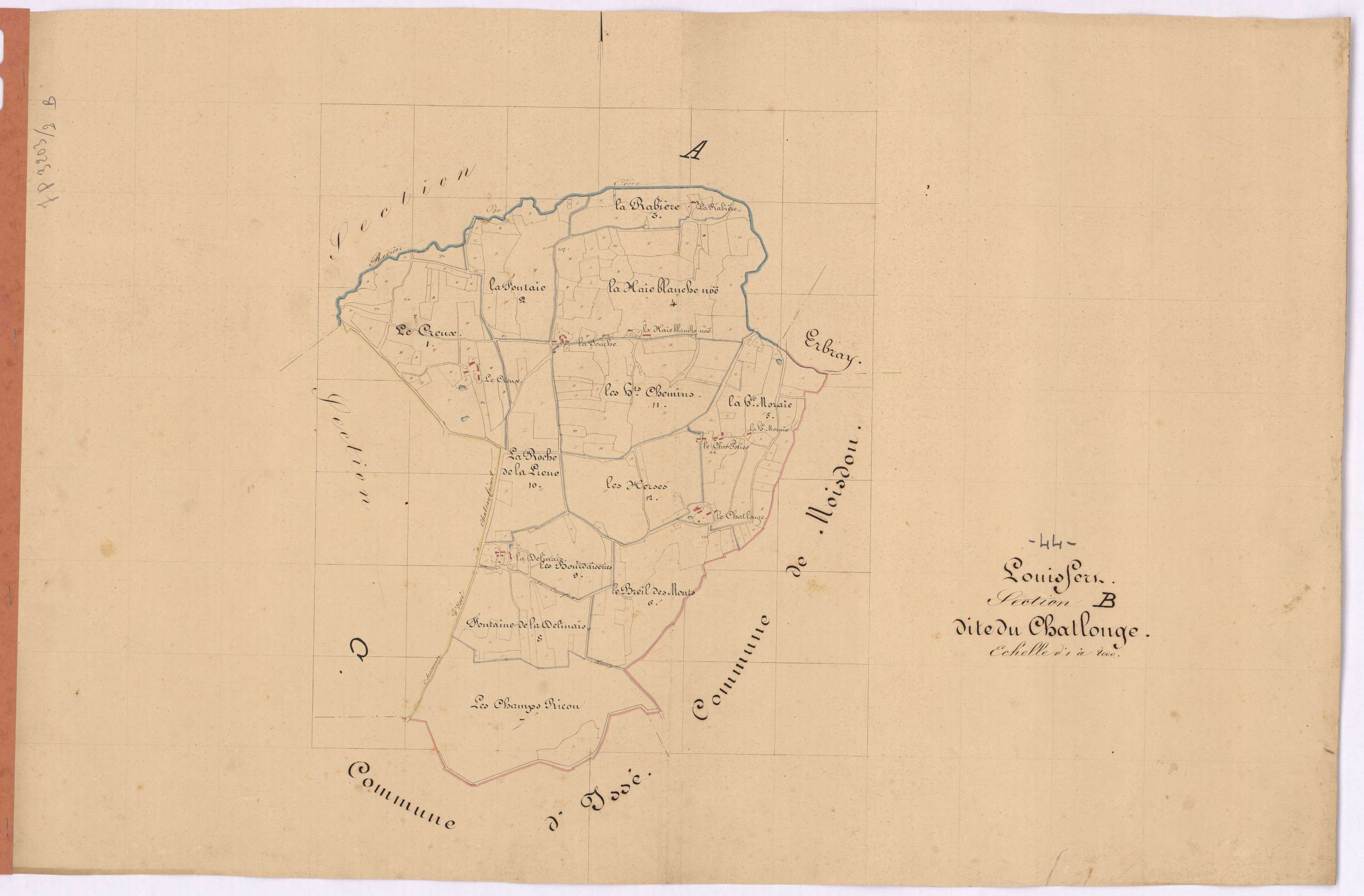 Louisfert - Section B Chatlonge (section du)